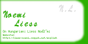 noemi liess business card